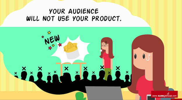 Your audience will not use your product