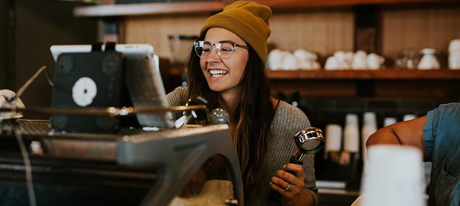 Young barista.