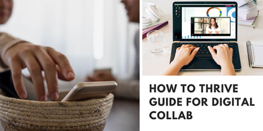 'How to Thrive Guide for Digital Collab' banner.