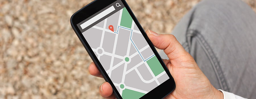 Directions on a smartphone.