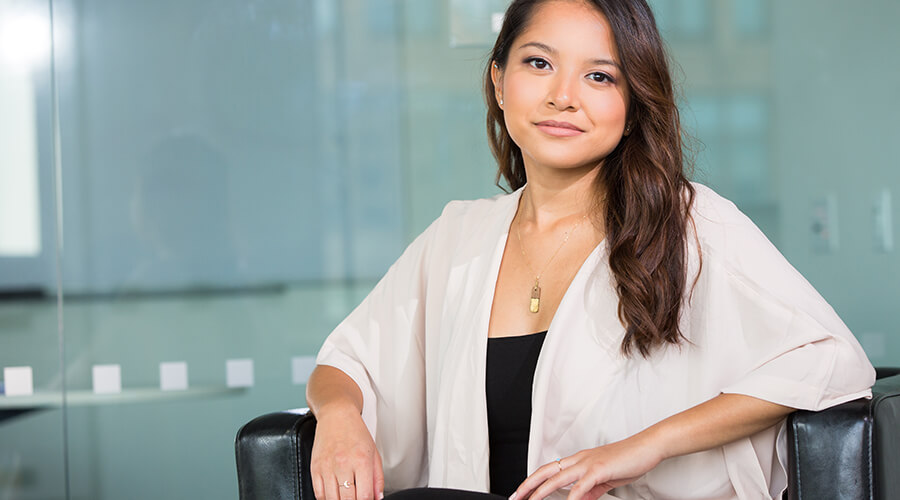 Well-dressed businesswoman.