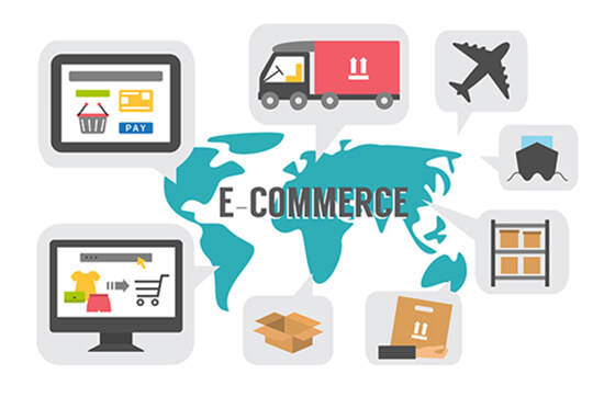 eCommerce icon montage.