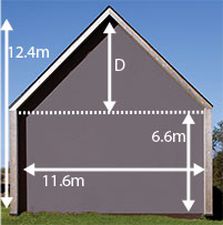 Split the complex shape into simple shapes to calculate area