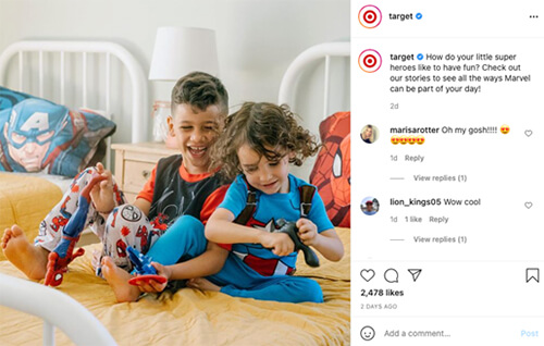 Target Instagram screenshot.