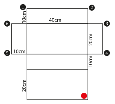 Net of a cuboid.