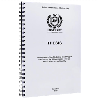 Spiral bound thesis